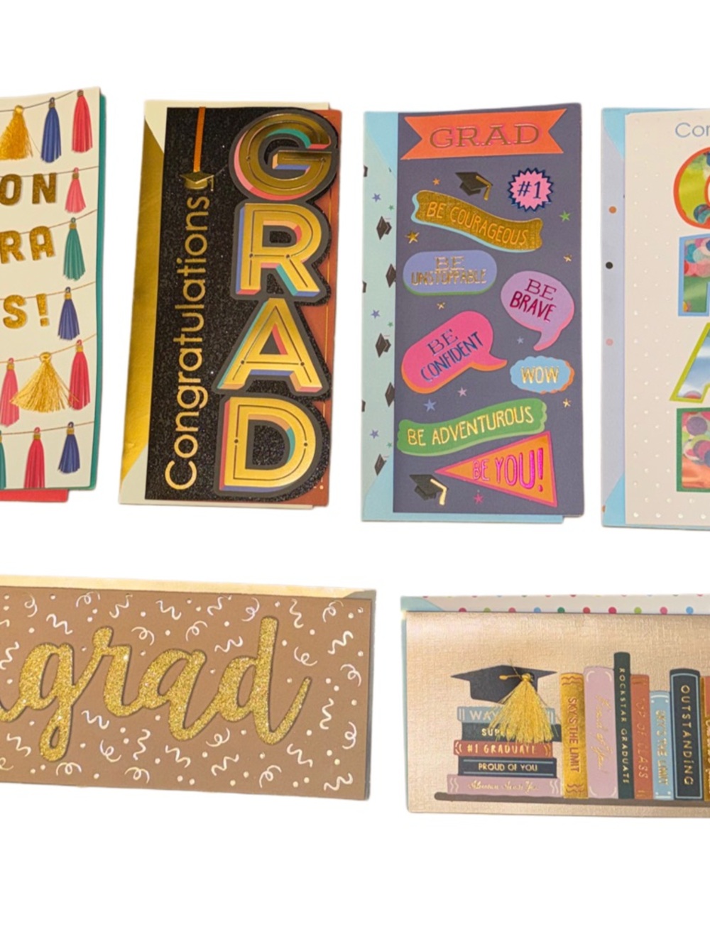 Lot Of 30 Graduation Cards, 5 Of Each , 6 Styles Class Of 2026 Congrats Grad